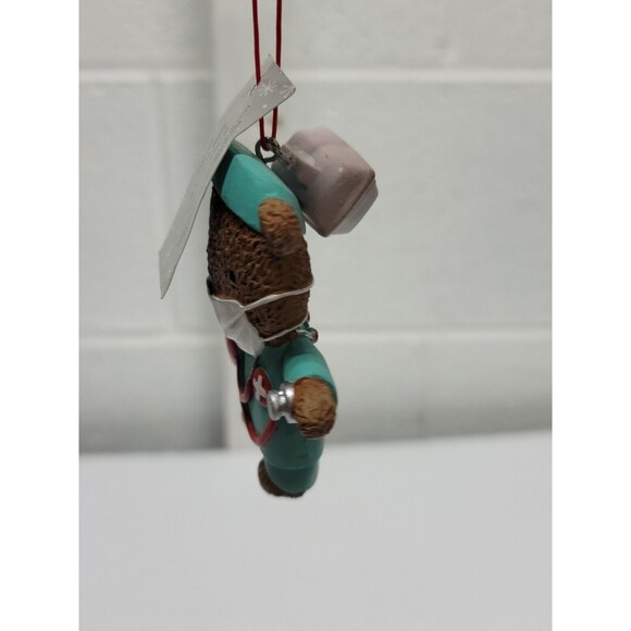 Nurse Bear and Prescription Pad Ornament - Picture 2 of 5